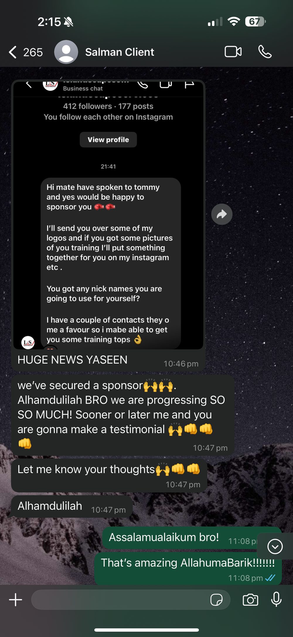 Content 2 Cash client result